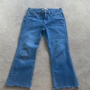 Madewell mid rise kick out jeans